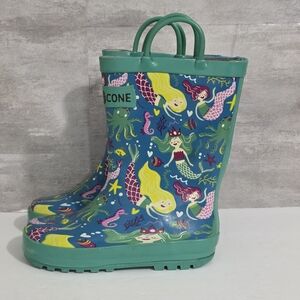 Mermaid Print Rain Boots